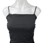 Aritzia Babaton Contour Black Sleeveless Square Neck Cami Tank Bodysuit Top Sz L Photo 2