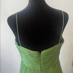 Olive Green formal party Dress size 10 like new Photo 2