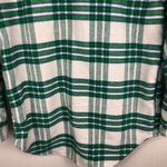 Joie  Plaid Flannel‎ Green and White Wool Blend Shacket Jacket Women's Medium Photo 6