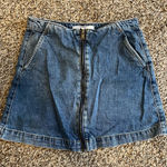 ZARA Mini denim zip-up skirt size XS Photo 0