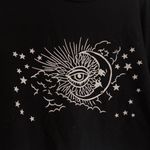 Romwe Black Long Sleeve Crop Top Photo 1