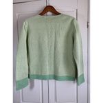 Orvis  Cardigan Sweater Women's Sz Medium Classic Green Easter St Patrick's Coast Photo 1