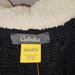 Cabela's NWT  Womens Black Hooded Deer Lodge Toggle Sweater Jacket 2XL Photo 2