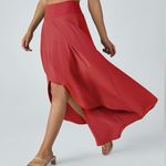 Halara  Breezeful High Low Ruffle Flowy Quick Dry Casual Maxi Skirt Women SIZE XL Photo 1