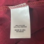 Kate & Mallory  Woman's Bomber Jacket Sheer Floral Rose Fill Zipper Red Size‎ XL Photo 5