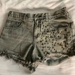 Free People Gray Golden Hippie Embellished Shorts No Size Listed Photo 0