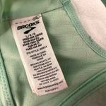 Brooks  UpRise Crossback Mint Striped Sports Bra Size Large Photo 2
