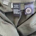 Antonio Melani NEW Women High Rise Raw Hem Ultra Wide Leg Olive Green Pant Sz 14 Photo 6