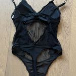 Abercrombie & Fitch Abercrombie Black Vintage Lace Bodysuit Photo 4
