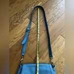 American Leather  Co.  Blue Leather Crossbody Bag Photo 10