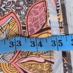 Mango MNG‎ Casual Dress Women's Small Orange Pink Paisley Print Long Sleeve Mini 4 Photo 5