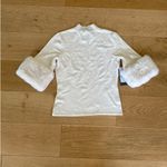 Marciano  by Guess - Festive Sweater Top in Pale Pearl Off White Photo 3