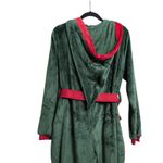 Santa's Elf Pajamas Costume Christmas Jumpsuit Belt M Green Size M Photo 5