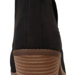 Toms NWT  Everly Black Leather Cutout Heeled Boot  SZ-12 Black Photo 3