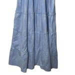 Hill House Ellie Nap Dress Women’s Large Light Blue Glitter Check Ruffle Sleeves Photo 5