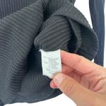 Lovers + Friends  Black Ribbed Long Sleeve Shirt Sz XS Photo 2