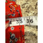 Lulus Women's  Red Floral Ruffled Mini Dress M Photo 5
