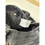 RE/DONE Originals High Rise Ankle Crop Jeans Faded Black 25 Raw Hem Button Fly Photo 7