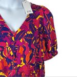 Rose + Olive Jungle Monkey Tropical Tie Button Down Top Medium NWT Photo 4