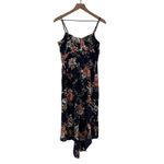 Lulus My Favorite Day Navy Blue Floral Print Tulip Skirt Midi Dress Size M Size M Photo 8
