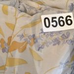 O.P.T One Pretty Time Floral Chiffon Ruched‎ Puff Sleeve Dress Blue Size L Photo 7