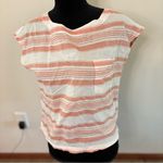 Patagonia A/C Shirt Size Small Coral White Striped Casual Outdoor Gorpcore Beach Photo 0