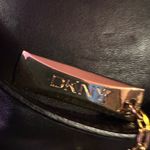 DKNY New York Designer Black Calf Leather Shoulder Bag with Chain Handles Photo 1