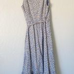 Madewell  Chambray Floral Daisy Jordan Cascading Ruffle Wrap Midi Dress Size XXS Photo 5