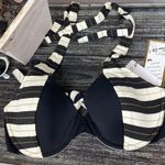 A Che Black & White Contour Underwire Bikini Bathing Suit Top NEW T4 Size 6 Photo 3