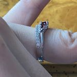 Natural Vermelho Red Garnet Sterling Silver Ring Size 5.75 Photo 2