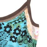 new skinny minnie 𑁍 Mixed Floral Print Mini Sun Dress 𑁍 Blue + Black 𑁍 Large Photo 3