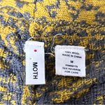 Anthropologie  Moth Sweater Cardigan Women Medium Mini Crop Twee Ditsy Lagenlook Photo 2