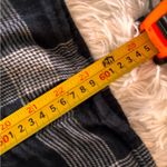 Madewell  Black & White Plaid Peplum Top Size XS Photo 5