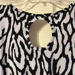 Byer California  B. Wear Black & White Leopard Short Sleeve Blouse Small Photo 4