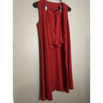 Boutique  Wine Sleeveless Long Cardigan Shorts Pajama Lounge Set S NWOT Photo 1