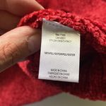 Chaser NWOT oversized red chenille cozy knit turtleneck sweater, size medium Photo 8