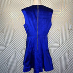 Ted Baker ‎ Maryann Velvet Ruffle Hem Dress in Blue Photo 6