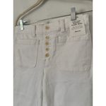 Madewell NWD Flea Market Flare Jeans Pure White Stretch Denim Jeans Size 26 Photo 5