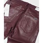 Hudson Jeans NWT Hudson Mid Rise Super Skinny Ankle Jeans Womens Size 25 burgundy maroon Photo 5