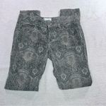 Free People  Corduroy Paisley Straight Leg Jeans Photo 14