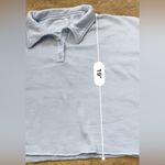 Aerie  Fleece Of Mind Women’s Large Sunset‎ Blue Cropped Polo Sweatshirt Photo 11