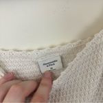 Abercrombie & Fitch White Crochet Cropped Cami Tank Top Size XS Women's Photo 2