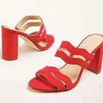 Ann Taylor Wavy Suede Double Strap Sandals 421 Photo 0