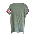47 Brand Minnesota Wild NHL Hockey T-Shirt Green Striped Sleeve Logo Large C24 Photo 3