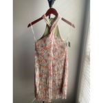 RD Style NWT  Hannie Cross Over Halter Dress - Neutral Green Floral Size Small‎ Photo 3