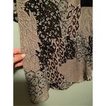 Bisou Bisou  Abstract Short Sleeve Fitted Waist Pocket Blouse Size XL Photo 3