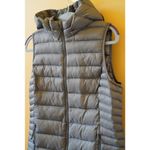 32 Degrees Heat Thermal Lightweight Puffer Vest Detachable Hood Gray Size XS Photo 3