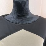 Hale Bob Color Block Sheath Dress Small Neutral Bell Sleeve Office Work Cocktail Photo 2