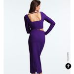 ZARA NWT  2 pieces matching set crop top & slit tube skirt Purple Photo 2