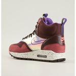 Nike  sz 8.5 Women Air Max 1 Mid Sneaker Boot Deep Burgundy Iridescent Streetwear Photo 3